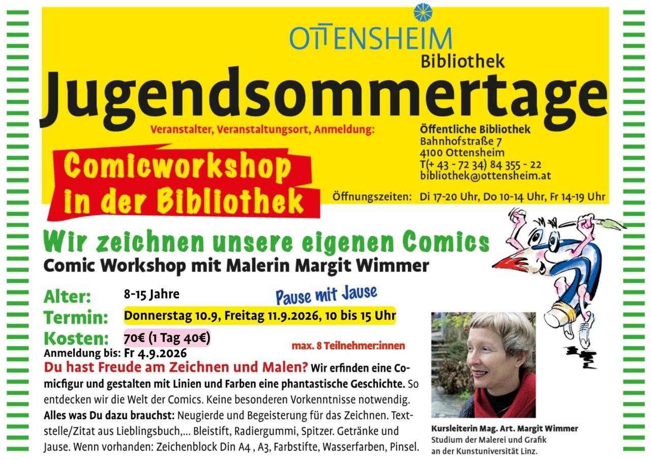 Comicworkshop in der Bibliothek
